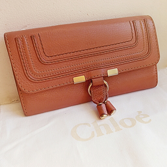Chloe Handbags - 💯Auth Chloe Marcie long leather wallet